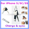 USB Key Chain Charger Sync Data Cable for iPhone 5 /5s/5c/iPad Air Samsung Galaxy S4 I9500